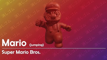 3D Scanning Retro Mario Toys - Mario Jumping