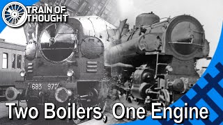 Italy's Bizarre doubleboiler steam trains  'FrancoCrosti' Boilers