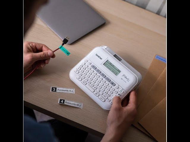 Brother P-touch Portable Label Maker, Black (PTD610BTVP)