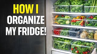 My refrigerator organization system secrets! Organize with me/ Life changing organization tips!