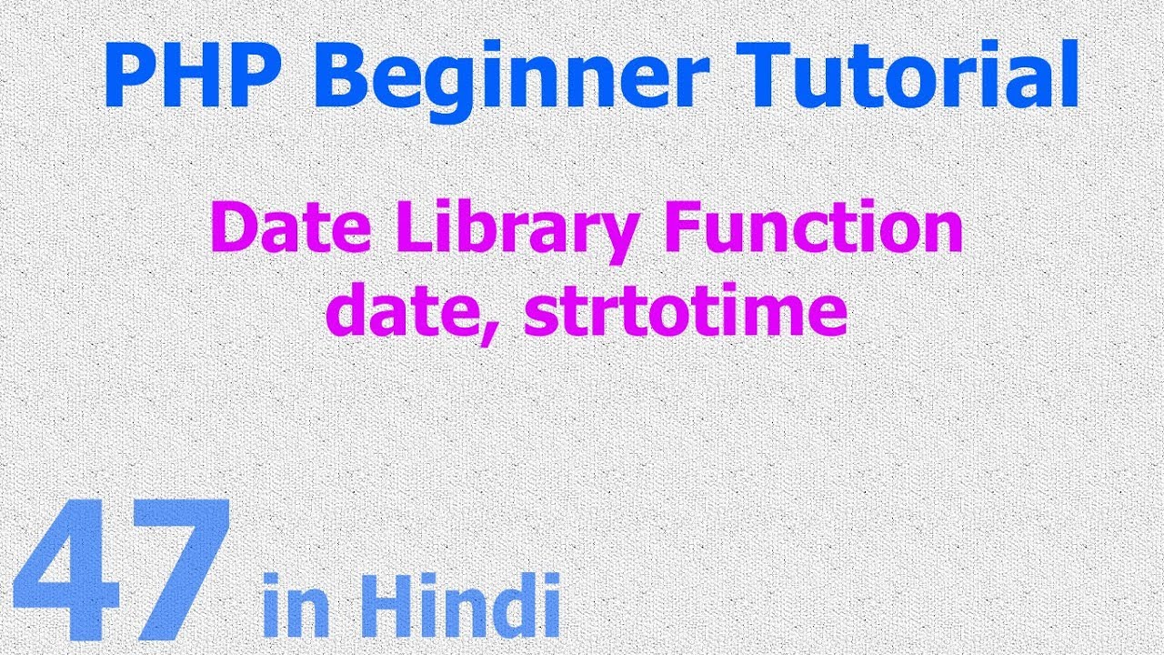php date time format  New 2022  47 - PHP Date Function - date format, string to date, due date, next date