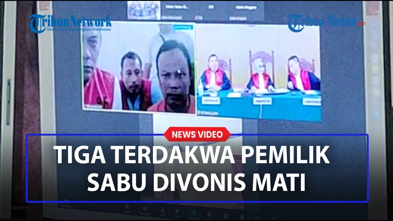 Tiga Terdakwa Kepemilikan 40 Kilogram Sabu Divonis Mati dan Seumur Hidup di Pengadilan Tanjungbalai
