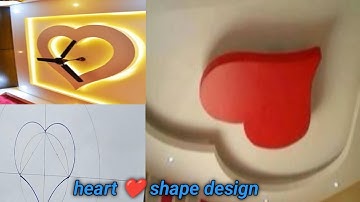 amazing marking with heart 💖 shape pop design ll pop heart ceiling design