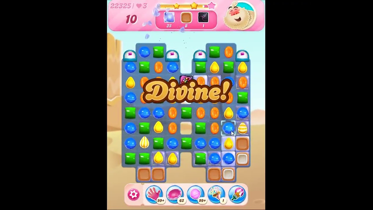 Candy Crush Saga Level 22325 - NO BOOSTERS | SKILLGAMING ✓ - YouTube