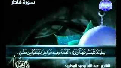 سورة فاطر قران كريم عبدالله المطرود