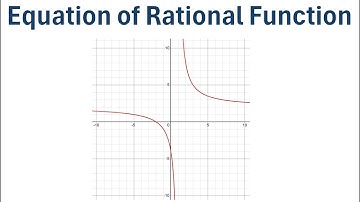 How to Find the Equation of a Rational Function from a Graph