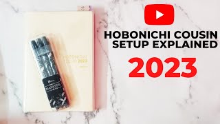 MY HOBONICHI COUSIN SETUP FOR 2023 (Fun and Functional Planning, Minimalist Planner Setup)