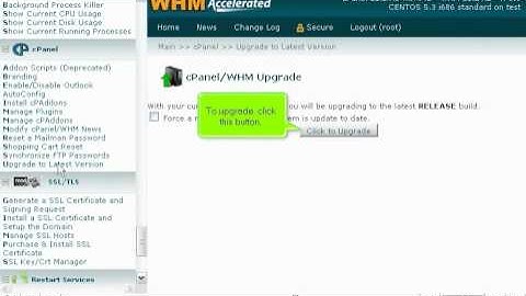 How to perform a manual upgrade of Cpanel in WHM - Canadian Web Hosting
