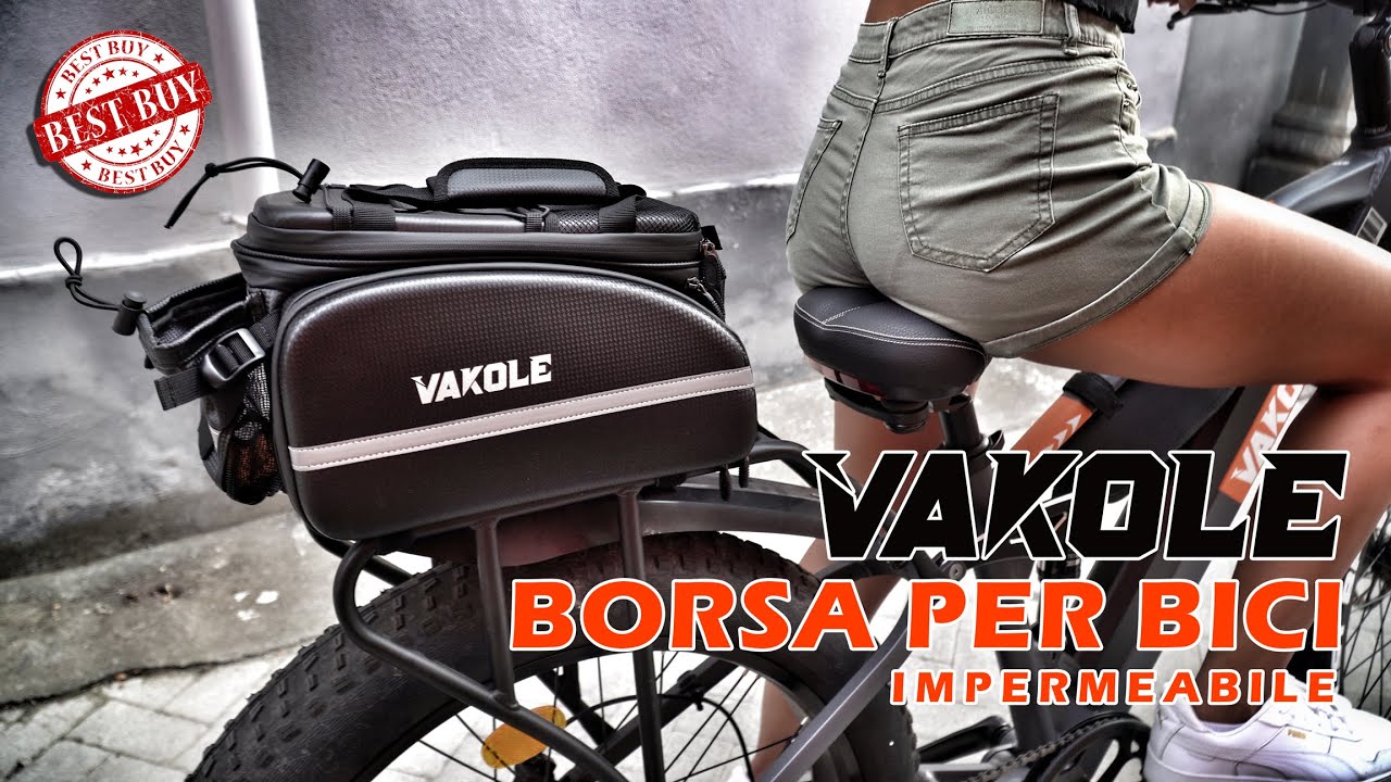 Borsa Da Bici A Spalla Impermeabile 8L - Colore Indaco, In Poliestere Con Pelle Artificiale, Tasca Interna E Chiusura Con Cerniera