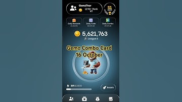 16 October Gemz combo card| today gemz combo Cards
