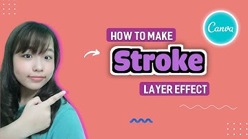How to make stroke layer effect in canva ? | Canva Tutorial | Canva Plus