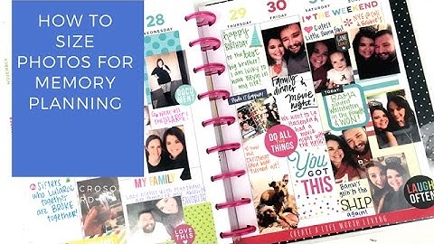 HOW TO SIZE PHOTOS FOR MEMORY PLANNING USING MICROSOFT WORD