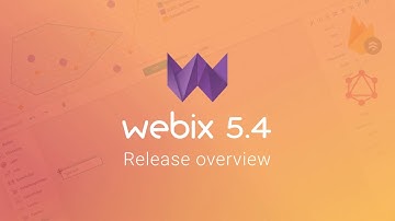 Webix 5.4 Update Overview