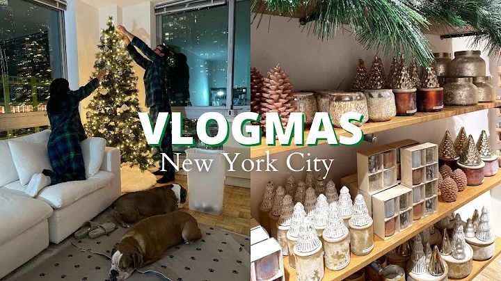 VLOGMAS DAY 1: putting up the christmas tree, christmas decor shopping, target christmas decor haul