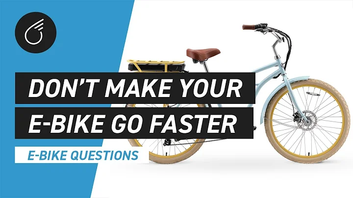 Why You Should NOT Make Your E-Bike Faster | Electric Bike Questions