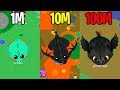 Эволюция Драконов в Mope.io