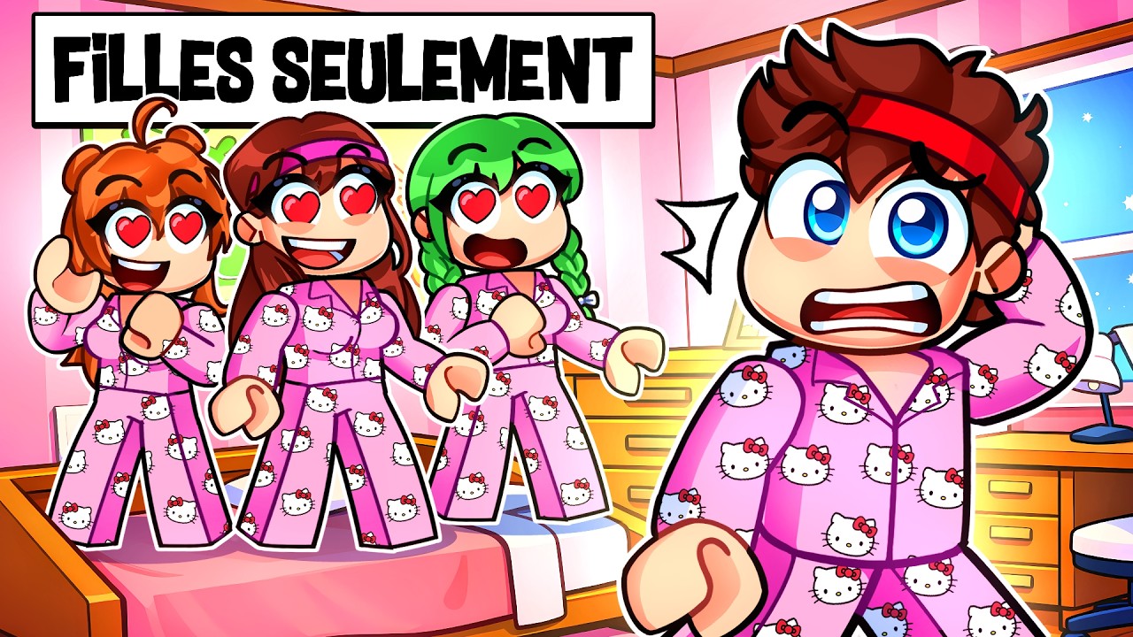 Je suis PIÉGÉE dans une SOIRÉE PYJAMA de FILLE sur Roblox...