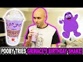 POOBY TRIES GRIMACE&#39;S BIRTHDAY SHAKE!