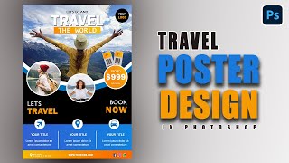 Travel Poster Design in Photoshop Tutorial | #ps #travel #posterdesign #graphics #photoshoptutorial