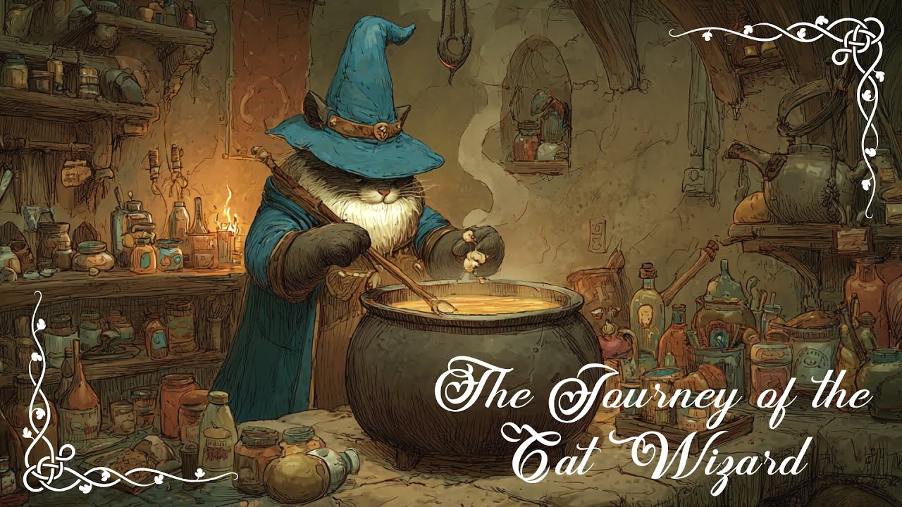 The Journey of the Cat Wizard - Celtic Music - Relaxing Fantasy Music for Relaxation