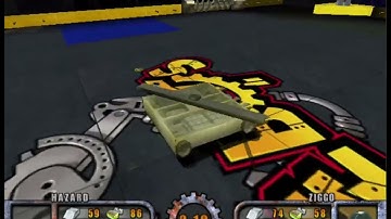 BattleBots 2002 Video Game Hazard vs Ziggo