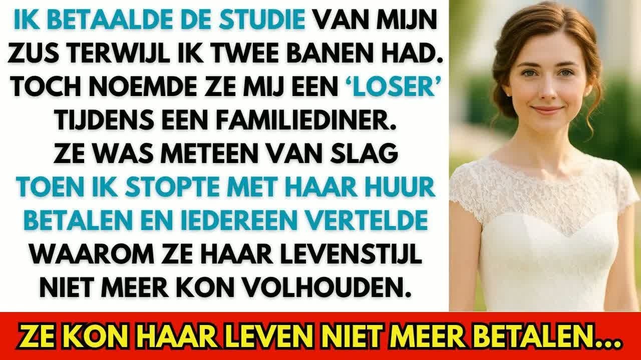 "Misschien als je wat harder zou werken met wat meer ambitie, zou je niet nog steeds, weet je wel, vastzitten?" Die woorden hingen in de lucht terwijl het kaarslicht danste op haar kristallen...
