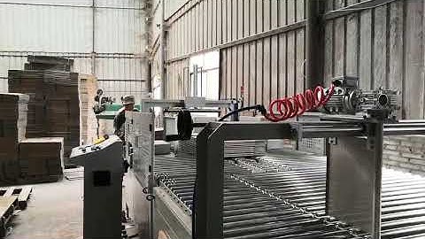 Automatic Carton Folder Gluer with PP Belt Strapping Machine