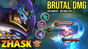 ZHASK BEST BUILD 2025 | BUILD TOP 1 GLOBAL ZHASK GAMEPLAY | MOBILE LEGENDS✓