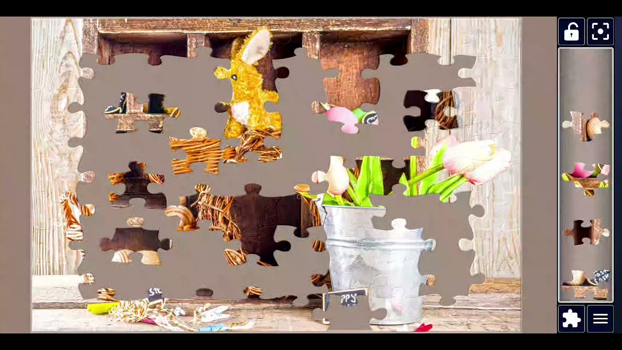 Spring Easter Zero Waste Puzzle 🌸🐰 | Eco Friendly Easter Eggs & Flowers Jigsaw Challenge |