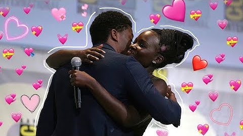 chadwick boseman talking about lupita nyong'o like they're a married couple