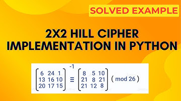 Hill Cipher Implementation in Python | Encryption & Decryption Explained with Example