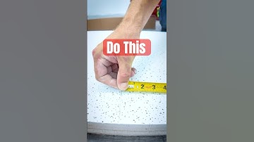 Cutting ceiling tile #diy #tools #homeimprovement