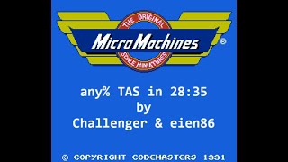 [TAS] Micro Machines (NES) - by Challenger & eien86 in 28:35.624