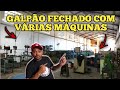 GALPÃO FECHADO VÁRIAS MÁQUINAS TORNOS FRESA FURADEIRA PRENSAS COMPRESSOR E ACESSÓRIOS PRA INDUSTRIA