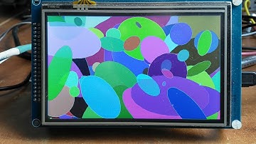 Armmite H7 running random ellipse demo code in MMBasic