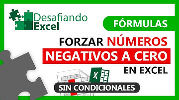 FORZAR números NEGATIVOS a CERO en Excel | Fórmulas de Excel #203
