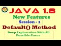 Session -1 ||  Java 1.8 Default() Method Inside Interface || by  Seeta Vivek Kumar