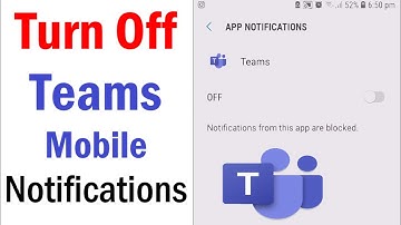 How to Turn Off Microsoft Teams Mobile Notifications | Disable Teams notifications | #microsoftteams