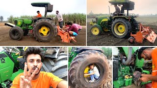 😲 8 Feet Rotavator ने सभी ट्रैक्टर बंद कर दिए || JohnDeere 5310 vs JohnDeere 5050D