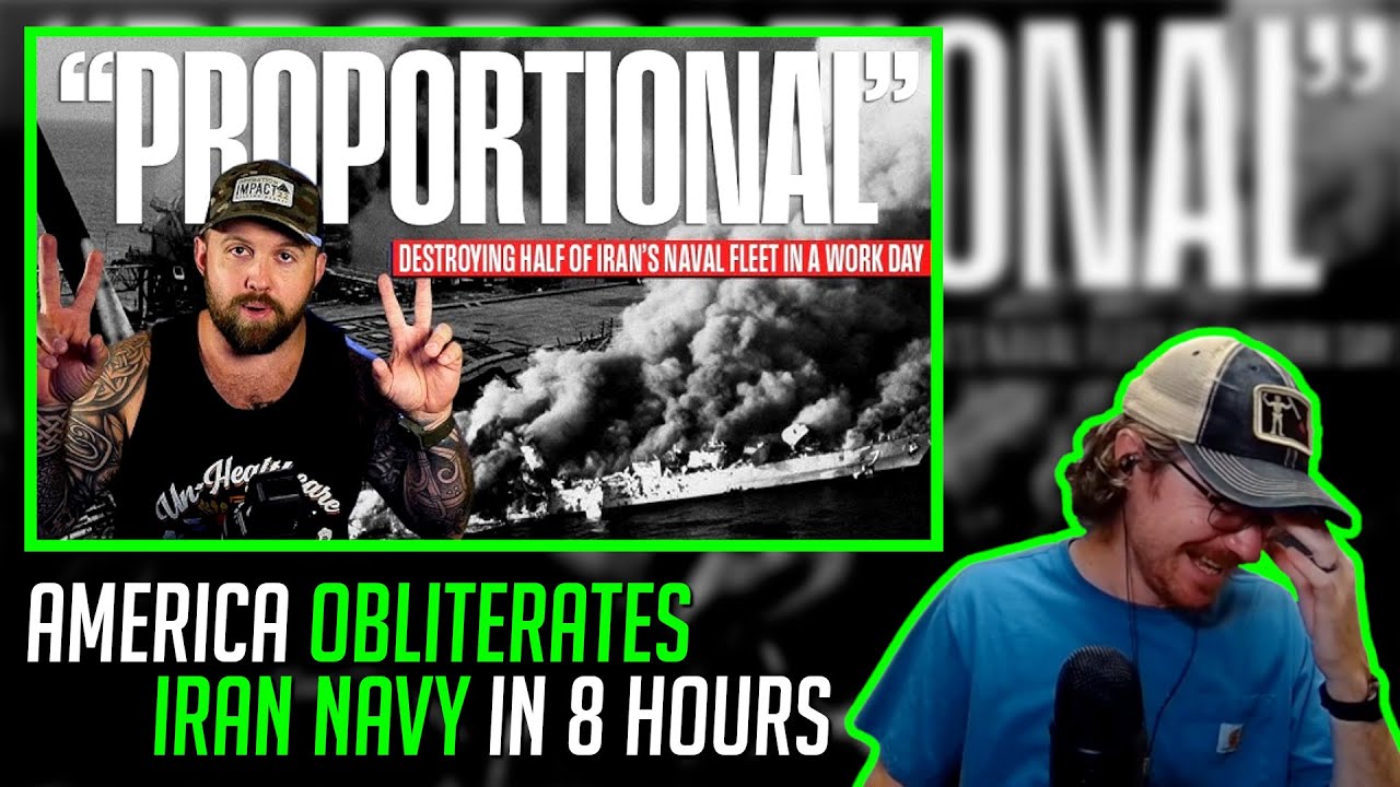 America Obliterates Half of Iran's Navy in 8 Hours! | The Fat Electrician Reaction