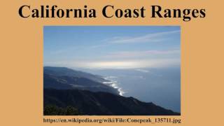 California Coast Ranges