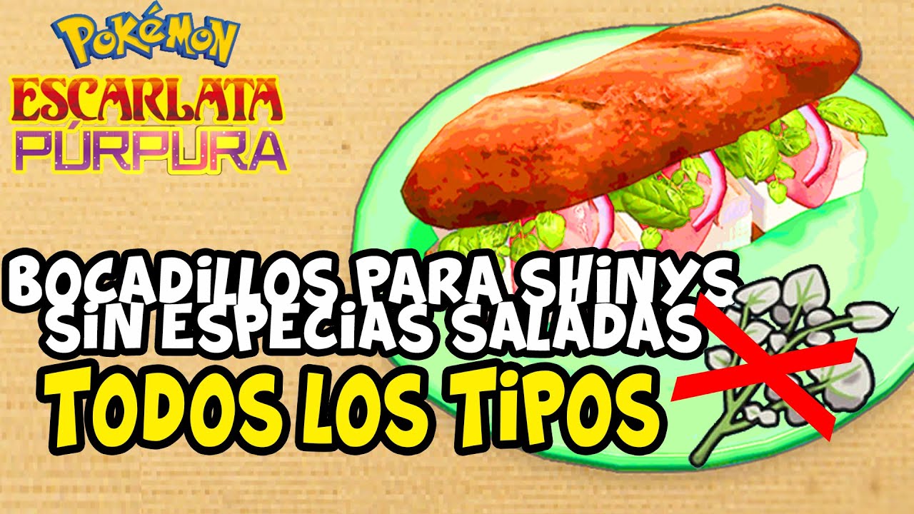 TODAS las recetas de bocadillos en Pokémon Escarlata y Púrpura: Cómo  conseguirlas