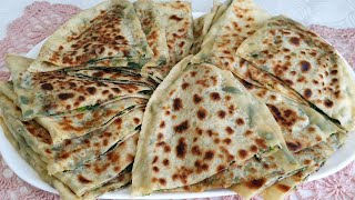 VERY DELICIOUS HAND ROLLED FLATBREAD RECIPE WITH SPINACH AND CHEESE