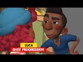 LUCA | Ercole Shot Progression | Animation Breakdowns | 3D Animation Internships