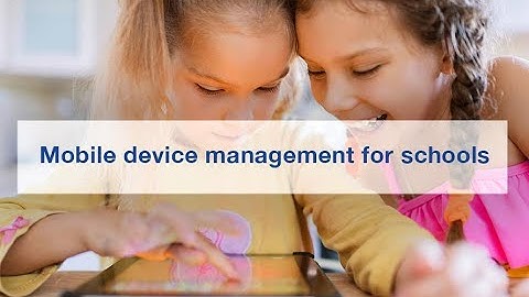 Jamf School – mobile device management for schools.