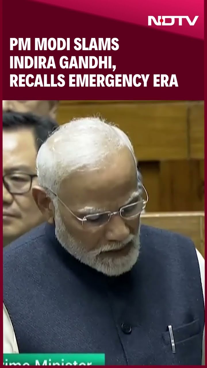 PM Modi Slams Indira Gandhi, Recalls Emergency Era: “Entire Country Was Turned Into Jail…”