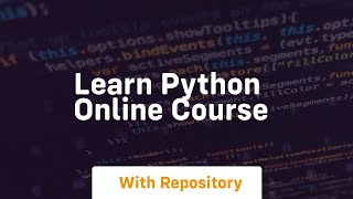 learn python online course
