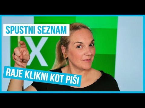 Spustni seznam v Excelu: raje klikaj kot piši