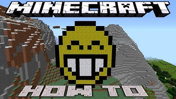 Minecraft ~8 Bit~ HOW TO : ~ Happy Face Emoticon ~ ( Tutorial ) /W Killerkev