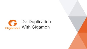 De-Duplication with Gigamon